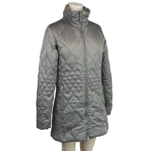 Eddie Bauer Jackets & Blazers - EDDIE BAUER ~ WOMENS SMALL ~ GRAY FULL ZIP DUSTER PARKA DOWN COAT